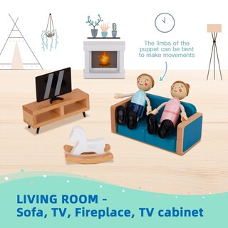 Foto 5 | Foto 5 | Juego De Muebles De Casa De Muñecas Tookyland Para Niños, 27 Piezas - Venta Internacional.