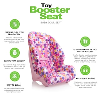 Foto 5 | Foto 5 | Asiento Elevador de Juguete Y Asiento de Coche Funcional para Muñecas Joovy Pink - Venta Internacional