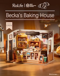 Foto 2 | Foto 2 | Kit De Casa En Miniatura Rolife Becka's Baking House Con Led 1:20 - Venta Internacional.