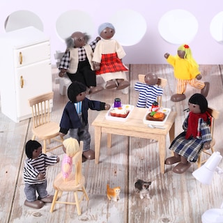 Foto 4 | Foto 4 | Juego De Minifiguras Skylety De Madera Con Forma De Casa De Muñecas, 10 Unidades - Venta Internacional.