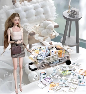 Foto 3 | Foto 3 | Mini Doll Money Mini Doll Money, Modelo Mini Dollar Bill, Equipaje De Simulación - Venta Internacional.