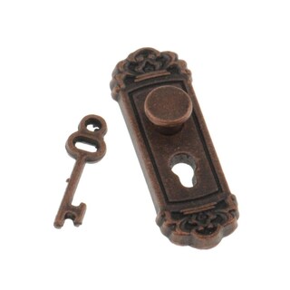 Foto 5 | Foto 5 | Juego De Pomos Y Llaves En Miniatura Para Casa De Muñecas, Color Bronce A Escala 1:12 - Venta Internacional.