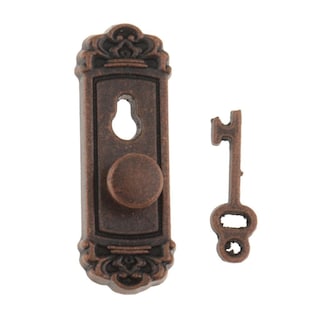 Foto 6 | Foto 6 | Juego De Pomos Y Llaves En Miniatura Para Casa De Muñecas, Color Bronce A Escala 1:12 - Venta Internacional.