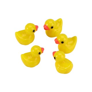 Foto 1 | Foto 1 | Adorno En Miniatura Con Forma De Minipato De Resina Para Manualidades, 5 Unidades, Color Amarillo - Venta Internacional.