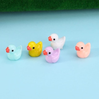 Foto 2 | Foto 2 | Adorno En Miniatura Con Forma De Minipato De Resina Para Manualidades, 5 Unidades, Color Amarillo - Venta Internacional.