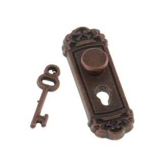 Foto 5 | Foto 5 | Juego De Pomos Y Llaves En Miniatura Para Casa De Muñecas, Color Bronce A Escala 1:12 - Venta Internacional.