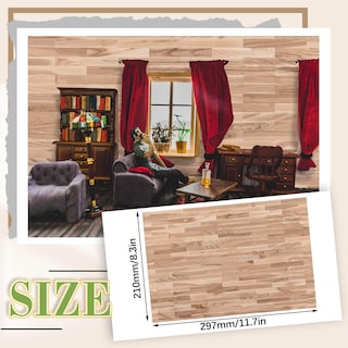 Foto 2 | Foto 2 | Papel Pintado Para Casas De Muñecas Y Flautesan, 24 Unidades, 210 X 297 Mm - Venta Internacional.