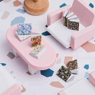 Foto 6 | Foto 6 | Miniatures Dollhouse Books Skylety, Escala 1:12 X24 (floral) - Venta Internacional.