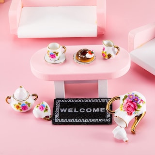 Foto 4 | Foto 4 | Juego De Tazas De Té Dollhouse Skylety De Porcelana En Miniatura A Escala 1:12 - Venta Internacional.