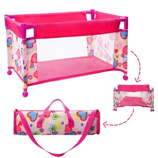 Foto 1 | Foto 1 | Cuna Babeside Para Muñecas De 17 A 21 Años Con Bolsa De Almacenamiento, Color Rosa - Venta Internacional.