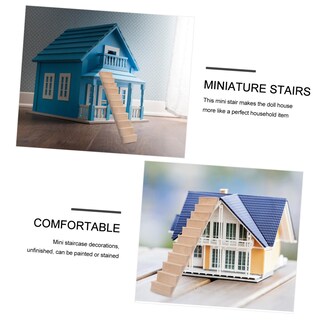 Foto 3 | Foto 3 | Escaleras En Miniatura Feltechelectr Escalera De Madera A Escala 1:12 - Venta Internacional.