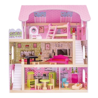 Foto 1 | Foto 1 | Casa de Muñecas con Muebles Casita para Niñas color Rosa