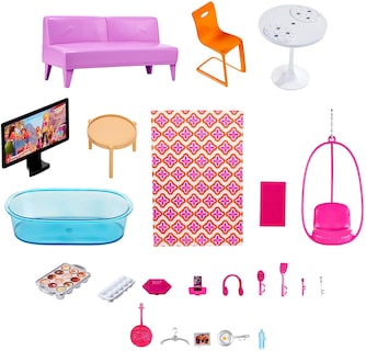 Foto 7 | Foto 7 | Venta Internacional - Casa Barbie de 3 Pisos con Paraguas Emergente Multicolor
