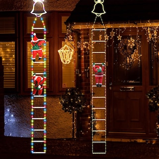 Foto 3 | Foto 3 | Venta Internacional - Lámpara Led Navideña Para Escaleras, Muñeco De Papá Noel Para Escalar