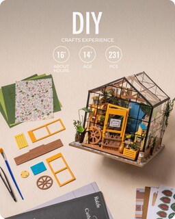 Foto 7 | Foto 7 | Venta Internacional - Kit De Casa En Miniatura Para Bricolaje Rolife Greenhouse Cathy's Con Muebles