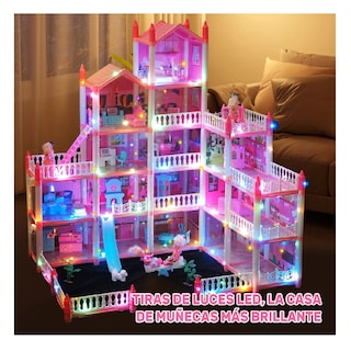 Foto 2 | Foto 2 | Casa de Muñecas Lab.G Rosa con Luces Led