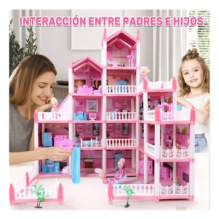 Foto 4 | Foto 4 | Casa de Muñecas Lab.G Rosa con Luces Led