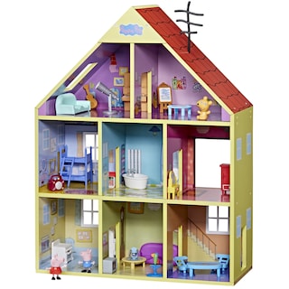 Foto 1 | Foto 1 | Playhouse Peppa Pig Deluxe De Madera, 8 Habitaciones Con 2 Figuras De 29 Pulgadas - Venta Internacional.
