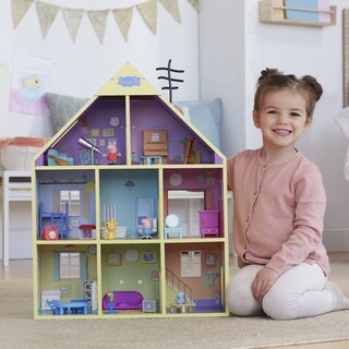 Foto 3 | Foto 3 | Playhouse Peppa Pig Deluxe De Madera, 8 Habitaciones Con 2 Figuras De 29 Pulgadas - Venta Internacional.