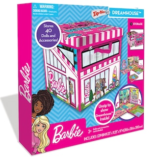 Foto 1 | Foto 1 | Caja De Juguetes Y Tapete Barbie Zipbin 40 Doll Dream House - Venta Internacional.