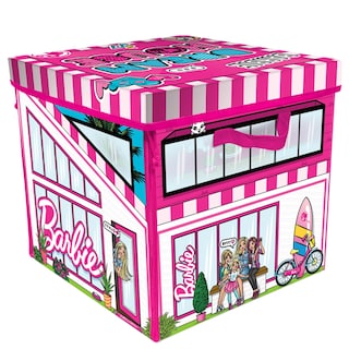 Foto 2 | Foto 2 | Caja De Juguetes Y Tapete Barbie Zipbin 40 Doll Dream House - Venta Internacional.