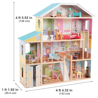 Foto 2 | Foto 2 | Casa De Muñecas Kidkraft Majestic Mansion De Madera Con 34 Accesorios - Venta Internacional.