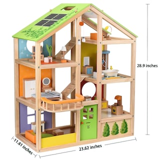 Foto 5 | Foto 5 | Casa De Muñecas Hape All Seasons Kids De 3 Pisos Con Muebles Y Acceso. - Venta Internacional.