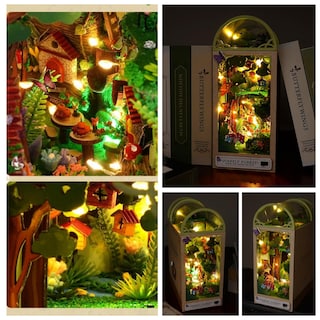 Foto 5 | Foto 5 | Kit De Rincón Para Libros Diy Con Forma De Casa De Muñecas En Miniatura Fever Firefly Forest - Venta Internacional.