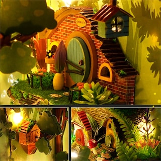 Foto 7 | Foto 7 | Kit De Rincón Para Libros Diy Con Forma De Casa De Muñecas En Miniatura Fever Firefly Forest - Venta Internacional.