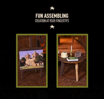 Foto 6 | Foto 6 | Kit De Rincón Para Libros Diy Con Forma De Casa De Muñecas En Miniatura Fever Secret Castle Ii - Venta Internacional.