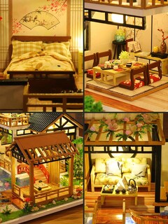 Foto 4 | Foto 4 | Kit De Bricolaje Para Casa En Miniatura Cuteqi Con Muebles Y Luz - Venta Internacional.