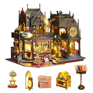 Foto 1 | Foto 1 | Conjunto De Madera Dollhouse Creative Para Halloween Con Luz Led - Venta Internacional.
