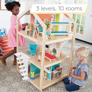 Foto 3 | Foto 3 | Casa De Muñecas Kidkraft So Stylish Mansion Wooden 360 Play, Más De 3 Años - Venta Internacional.