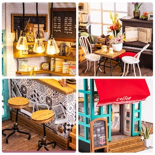 Foto 6 | Foto 6 | Kit Para Hacer Cafeterías En Miniatura Rolife Dg109 Con Muebles - Venta Internacional.