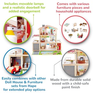 Foto 5 | Foto 5 | Casa De Muñecas Con Forma De Muñeca, Mansión Familiar De 10 Dormitorios Con Accesorios - Venta Internacional.