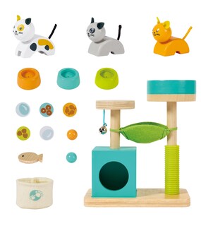 Foto 2 | Foto 2 | Set de Juguetes Hape Cute Kitten House Con Juguetes Y Accesorios De Madera - Venta Internacional