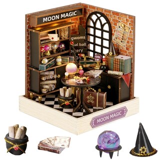 Foto 1 | Foto 1 | Kit De Casa De Muñecas En Miniatura Diy, Casa De Muñecas De Madera Con Led (luna) - Venta Internacional.