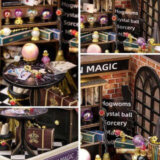 Foto 3 | Foto 3 | Kit De Casa De Muñecas En Miniatura Diy, Casa De Muñecas De Madera Con Led (luna) - Venta Internacional.