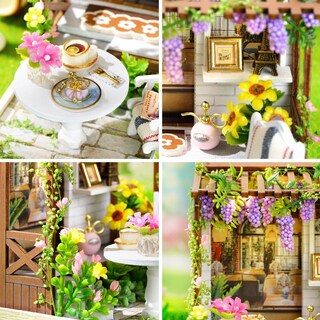 Foto 4 | Foto 4 | Kit De Casa De Muñecas En Miniatura Para Hacer Tú Mismo, Casa De Muñecas De Madera Con Luces Led - Venta Internacional.