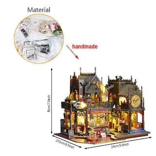 Foto 7 | Foto 7 | Kit De Casa En Miniatura Para Bricolaje De Dollhouse Magic Shop Con Muebles - Venta Internacional.