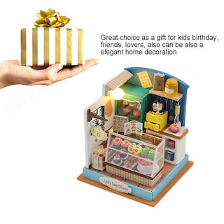 Foto 6 | Foto 6 | Kit De Casa De Muñecas En Miniatura, Casa De Muñecas De Madera Con Luces Led - Venta Internacional.