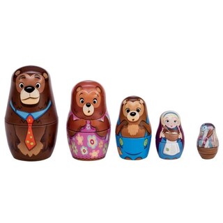 Foto 1 | Foto 1 | Nesting Dolls Schylling Goldilocks, Juego De 5 Latas De 4.25 Pulgadas - Venta Internacional.