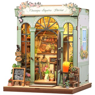 Foto 1 | Foto 1 | Kit De Casa De Muñecas En Miniatura Cutebee Book Nook Champs-élysées Florist - Venta Internacional.