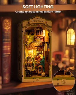 Foto 2 | Foto 2 | Kit De Rincón Para Libros En Miniatura Con Forma De Casa De Muñecas, Rowood, Con Funda Antipolvo - Venta Internacional.