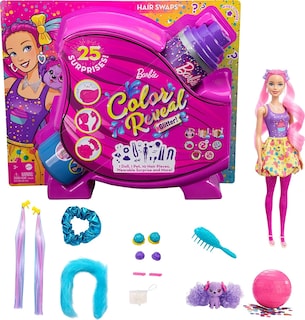 Foto 1 | Foto 1 | Venta Internacional- Barbie Color Reveal, Set De Fiesta Sorpresa, Muñeca Cabello Rosa Para Niñas De 3 Años En Adelante