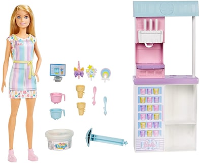 Foto 5 | Foto 5 | Venta Internacional-barbie Ice Cream Shop Playset Con 12 En Muñeca Rubia