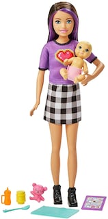 Foto 1 | Foto 1 | Venta Internacional- Barbie Skipper Muñeca Niñera Con Falda, Con Bebé De Juguete Y Accesorios Para Su Cuidado (mattel Grp11)
