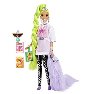 Foto 1 | Foto 1 | Venta Internacional- Muñeca Barbie Extra #11 En Camiseta Y Leggings Oversized Con Pet Parrot