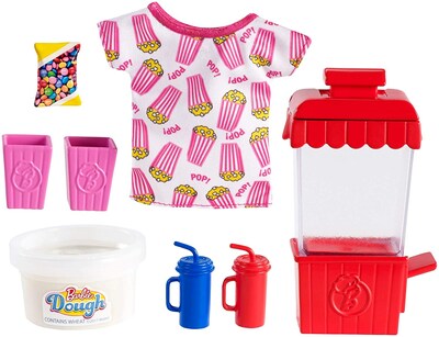 Foto 2 | Foto 2 | Venta Internacional- Paquete Accesorios Barbie Para Cocinar Y Hornear: Palomitas, Camiseta, Molde Y Envase De Masa, Niños 4+,