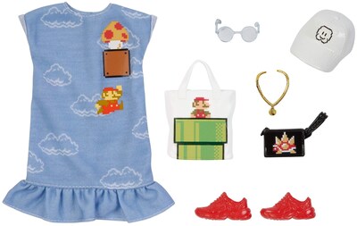 Foto 1 | Foto 1 | Venta Internacional- Barbie Storytelling Fashion Pack De Ropa De Muñeca Inspirada En Super Mario